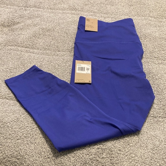 Nike Royal Blue Yoga Leggings - Picture 1 of 5